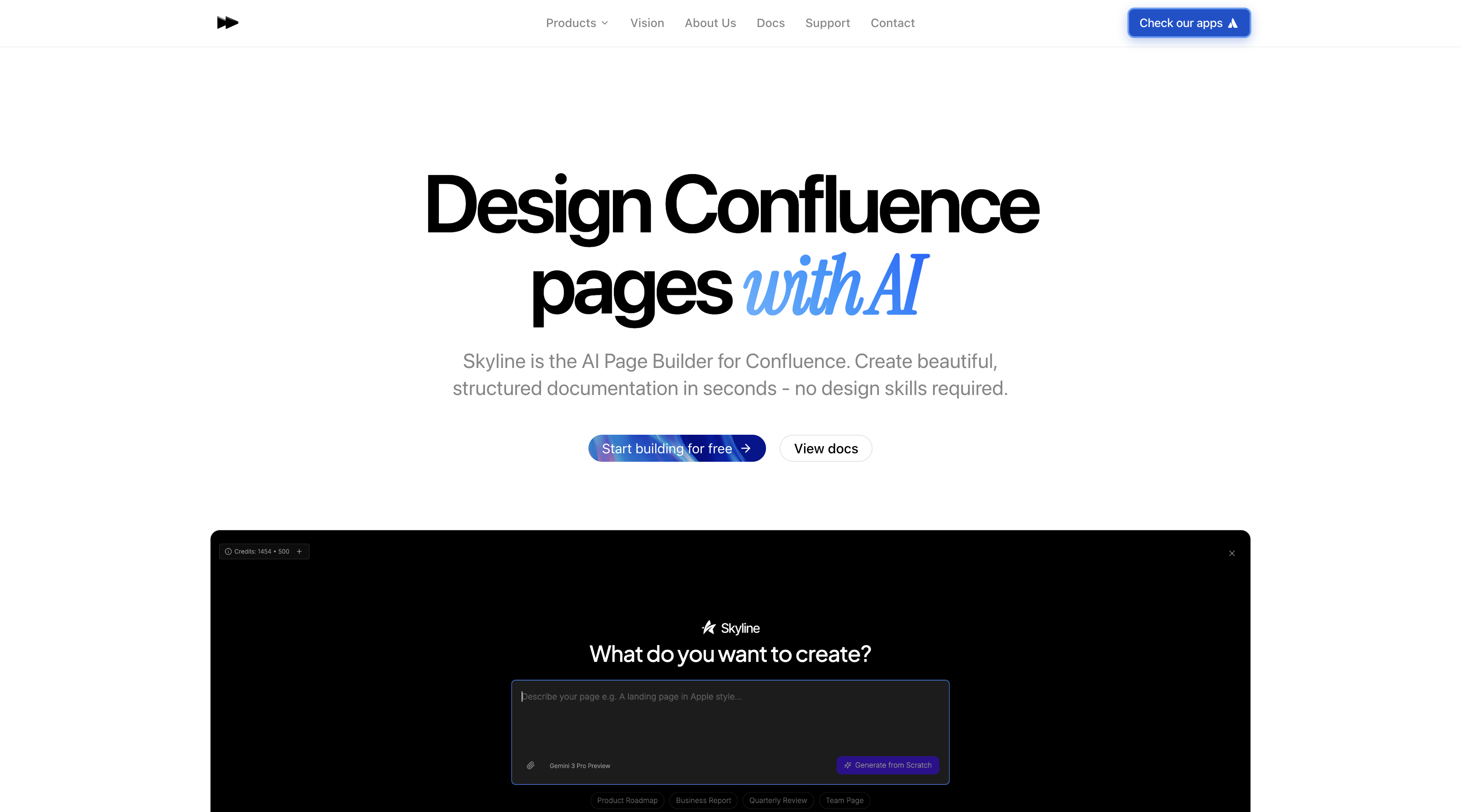 Skyline - AI Page Generator for Confluence | Acceleration Engineering